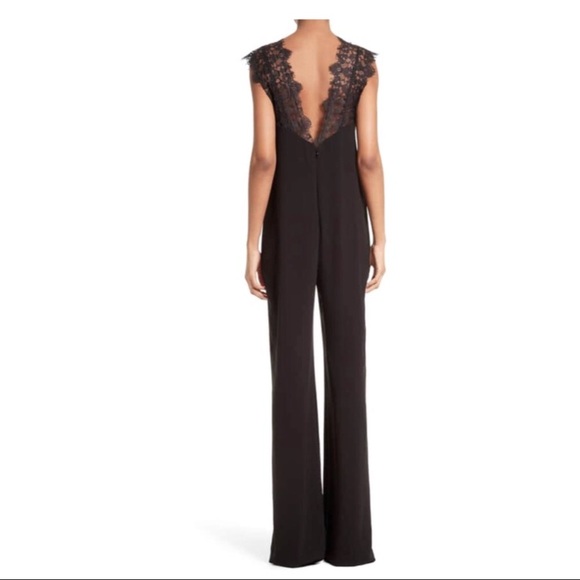 THEORY SLEEVELESS LACE CREPE JUMPSUIT - Picture 4 of 5